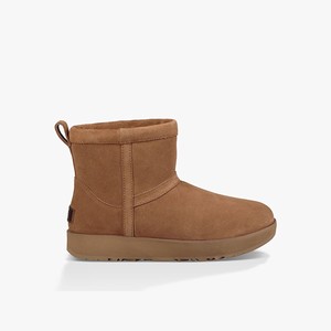 Ugg Classic Mini Waterproof Alla Väderstövlar Dam Bruna (675031VJN)